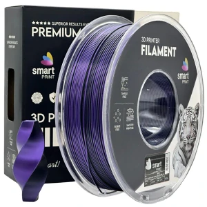 PLA Silk DUAL - ČERNO-FIALOVÝ